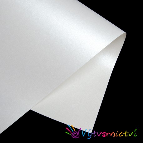 Bílý perleťový papír